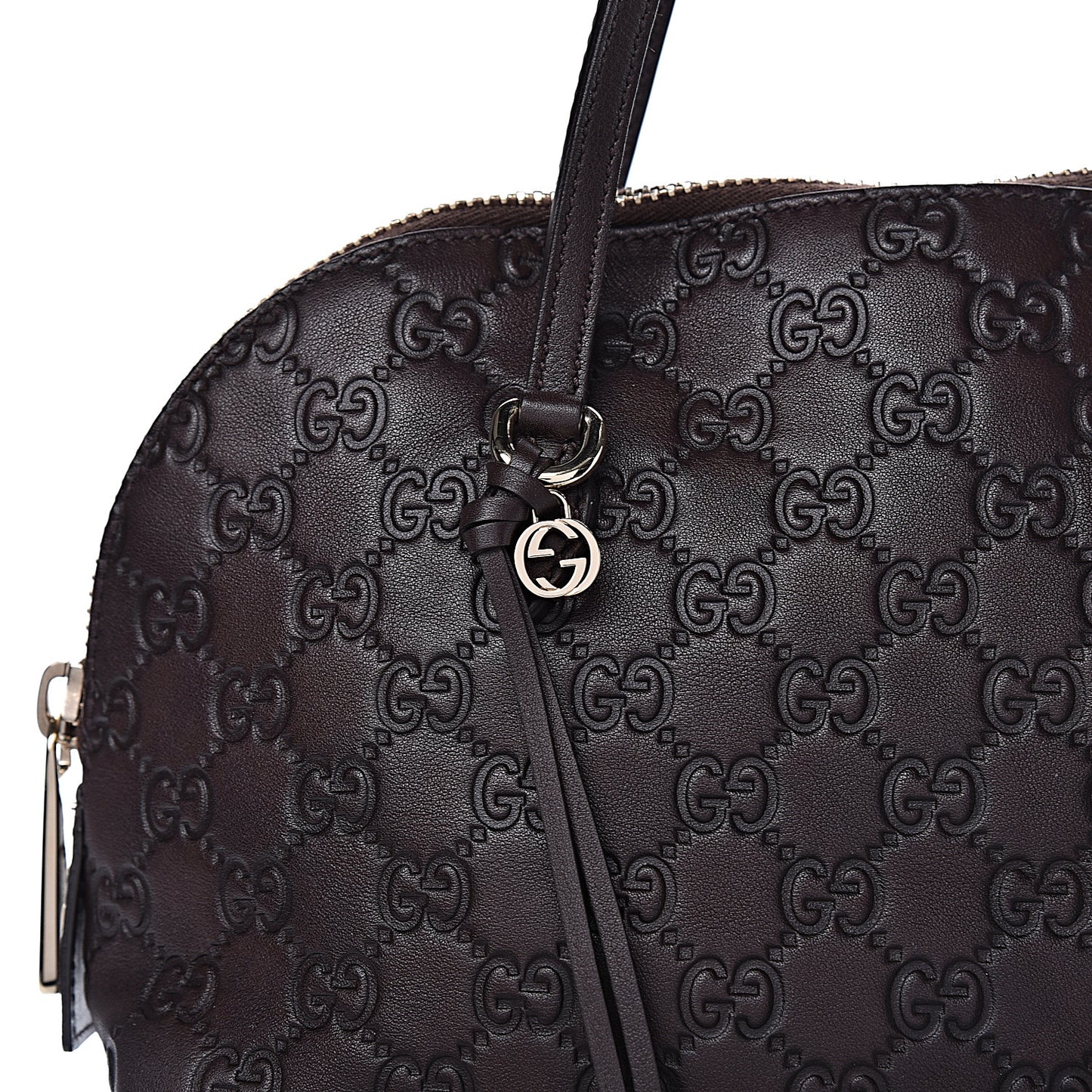 Guccissima Medium Bree Shoulder Bag Chocolate