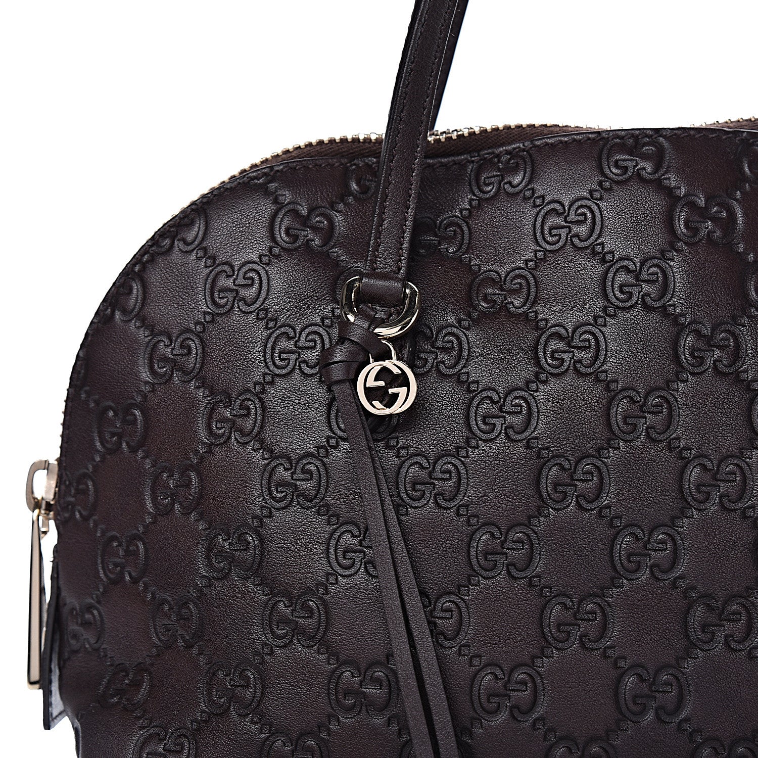 Gucci Guccissima Medium Bree Shoulder Bag Chocolate 8 of 10