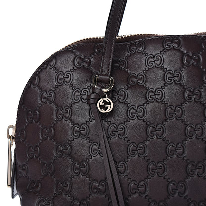 Gucci Guccissima Medium Bree Shoulder Bag Chocolate 8 of 10