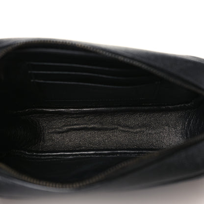 Saint Laurent Grain De Poudre Matelasse Monochrome Monogram Mini Lou Camera Bag Black 5 of 9