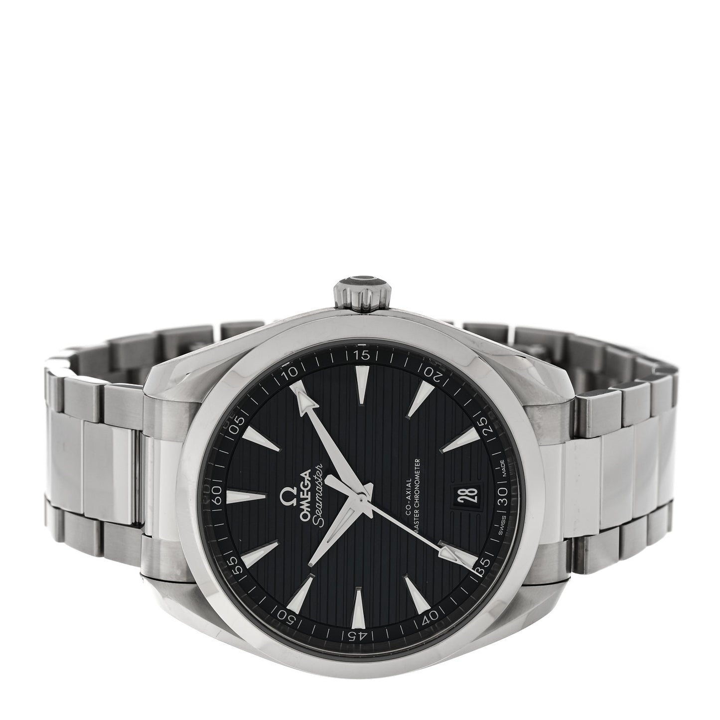 Stainless Steel 41mm Seamaster Aqua Terra Co-Axial Automatic Watch Black 220.10.41.21.01.001