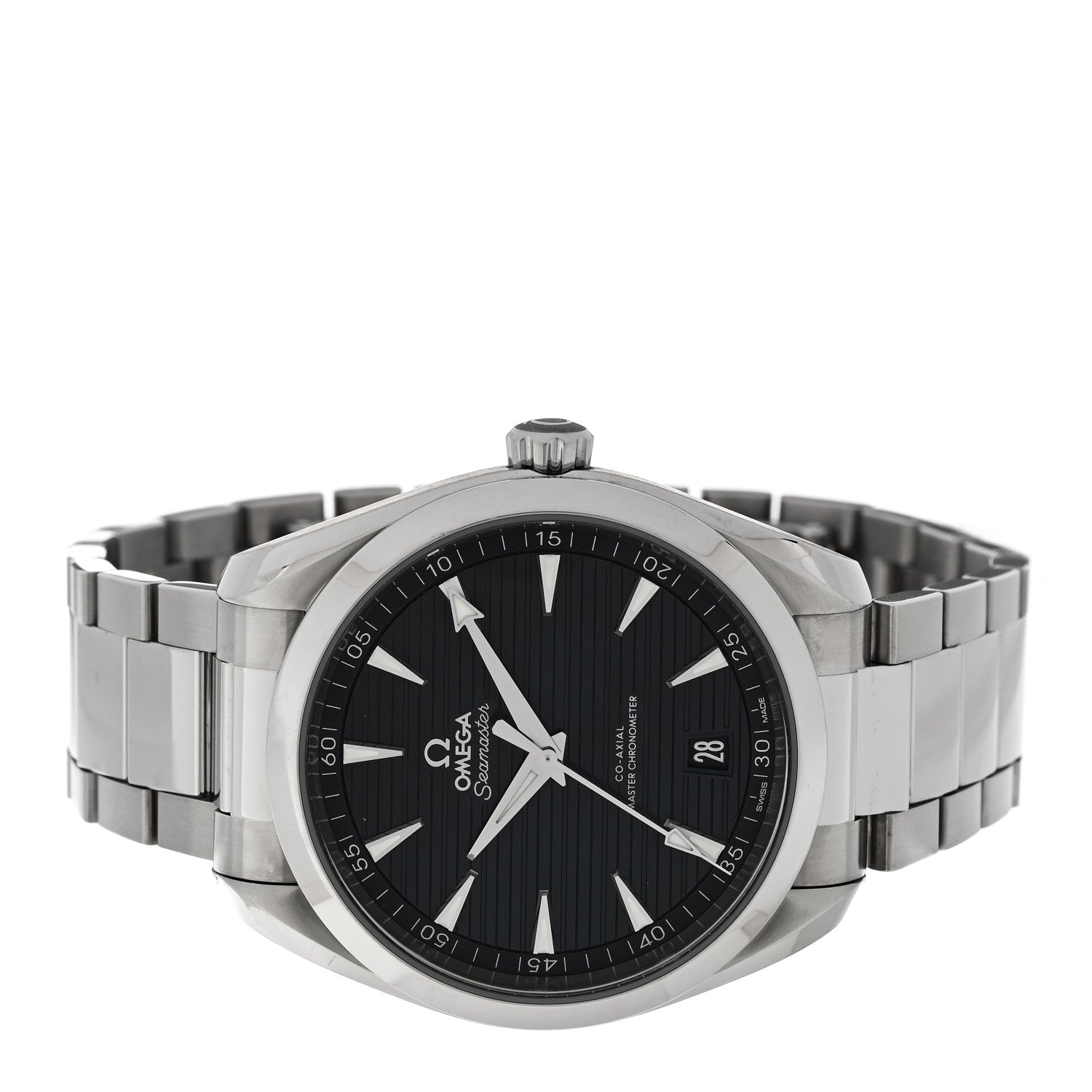 Omega Stainless Steel 41mm Seamaster Aqua Terra Co-Axial Automatic Watch Black 220.10.41.21.01.001 2 of 5