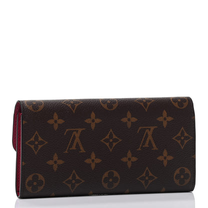 Louis Vuitton Monogram Emilie Wallet Fuchsia 2 of 4
