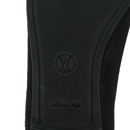 Louis Vuitton Suede Monogram Uniformes Ballet Flats 37.5 Black 6 of 8