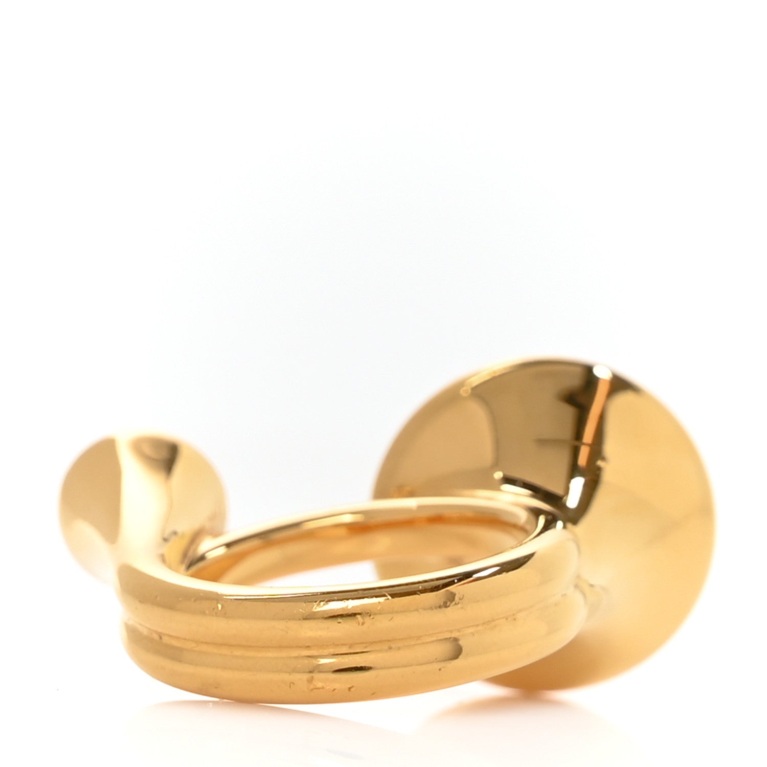 Hermes Metal Lizard Cor Ring M 54 7  Black 3 of 6