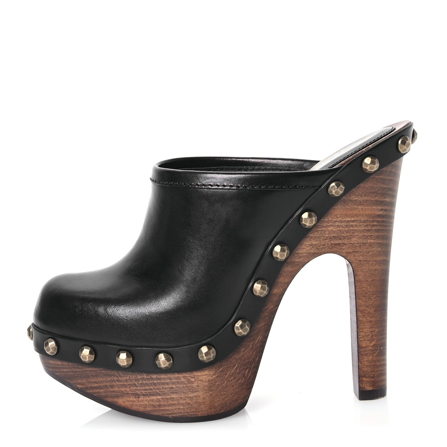 Smooth Calfskin Camoy Clogs 35.5 Black