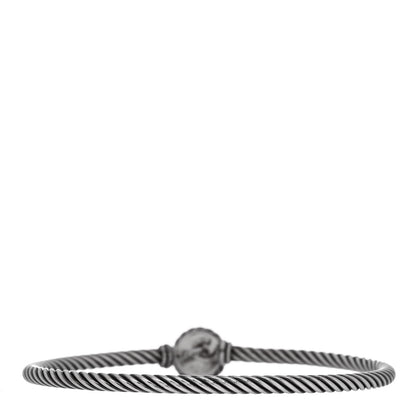 David Yurman Sterling Silver Pearl 3mm Chatelaine Bracelet 2 of 3