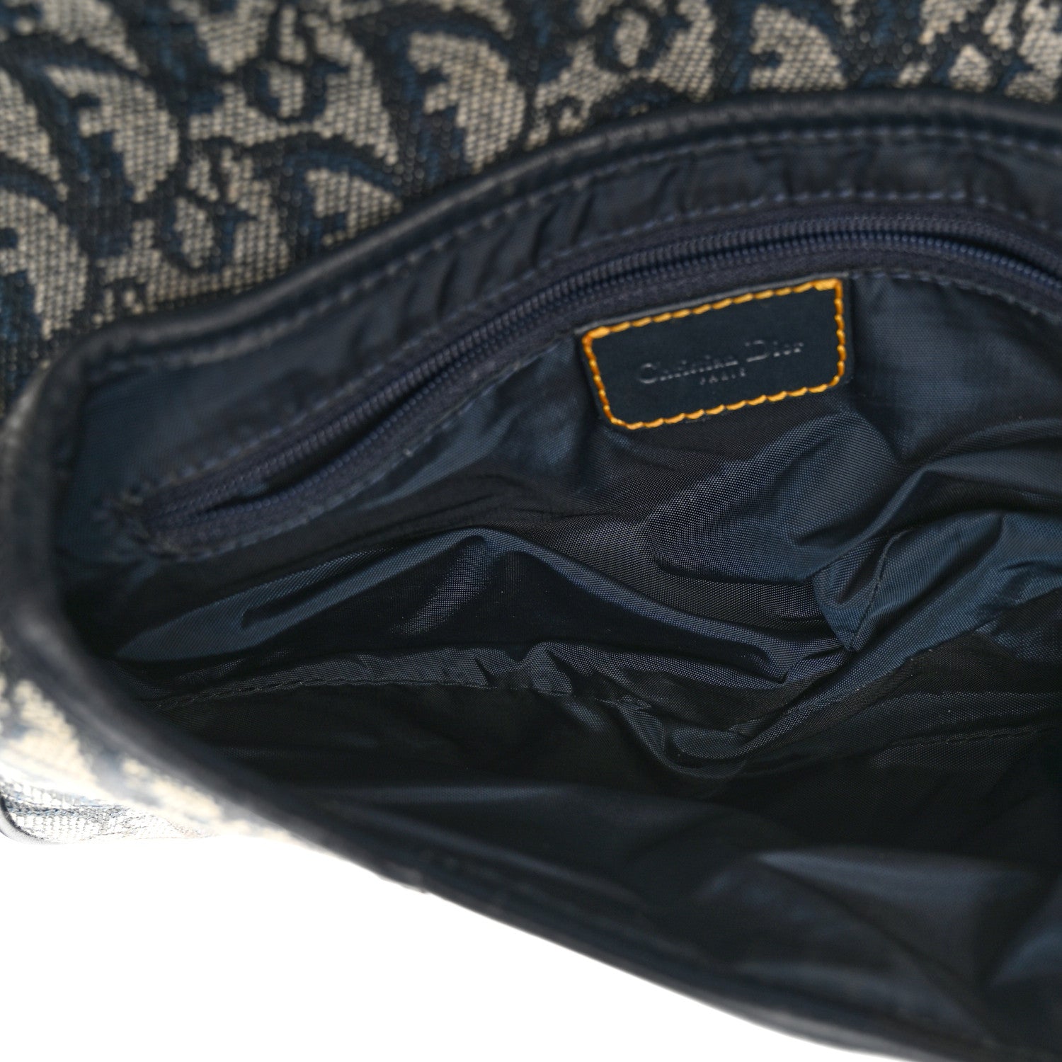 Christian Dior Monogram Saddle Bag Blue 5 of 11