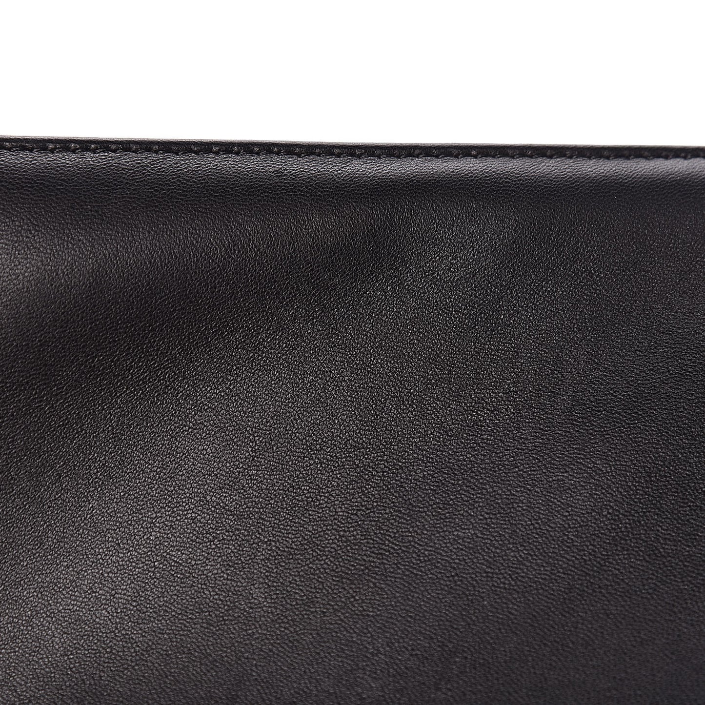 Lambskin Quilted Large Boy Flap Black