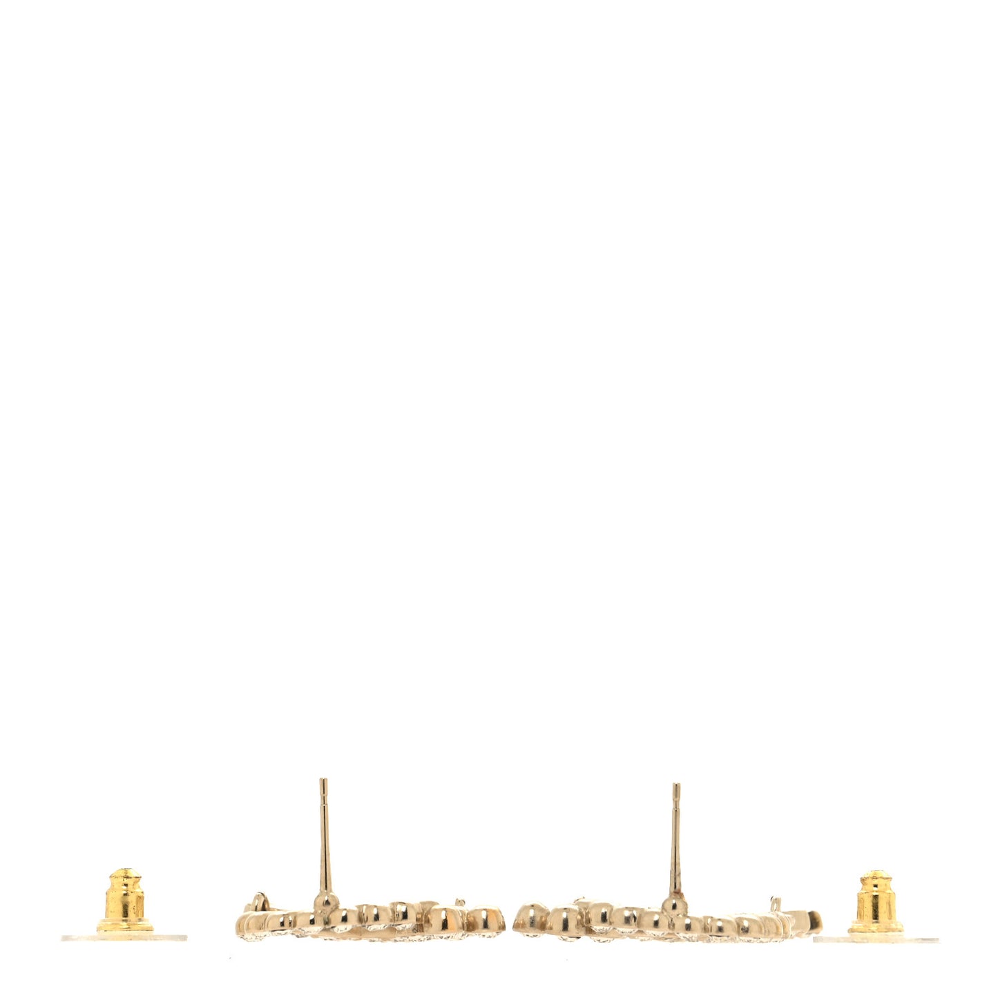 Crystal CC Earrings Gold