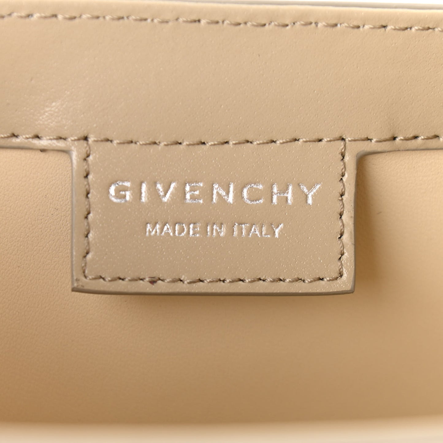 Box Calfskin Small Cut Out Shoulder Bag Beige