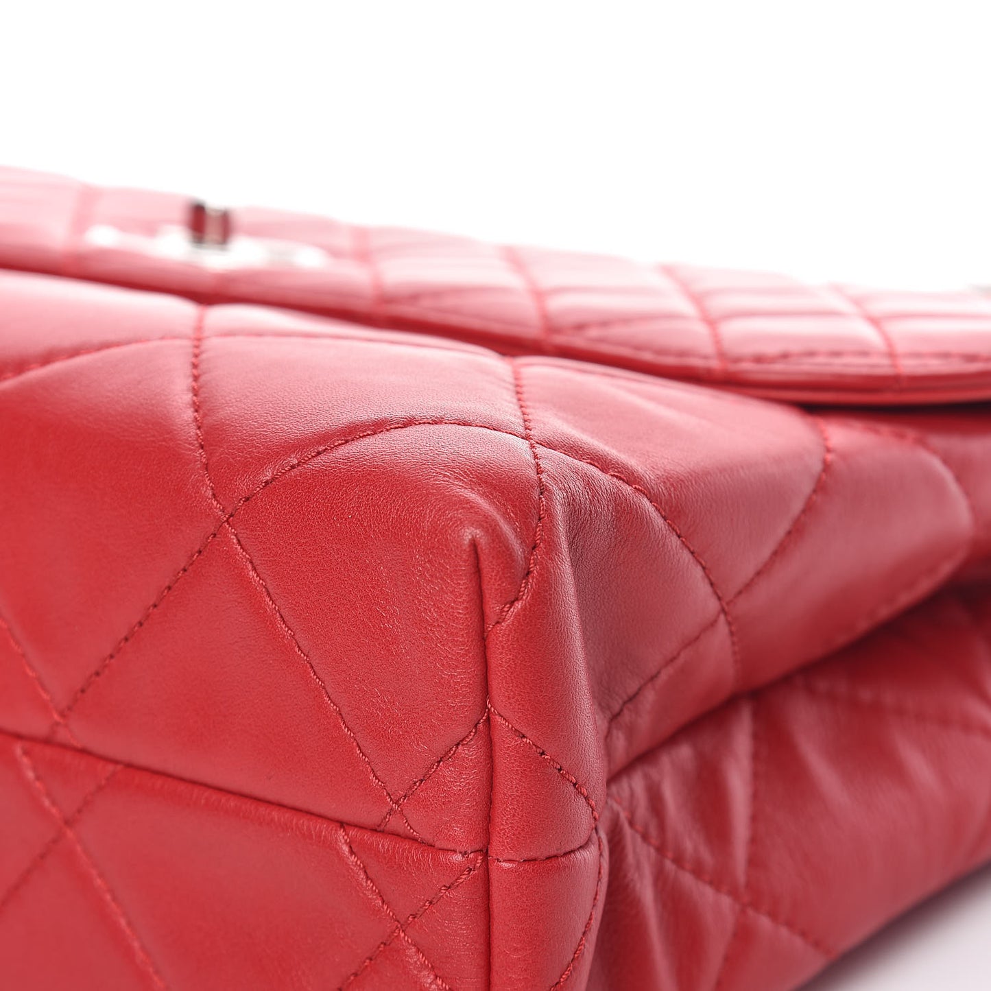 Calfskin Quilted In The Business Flap Red