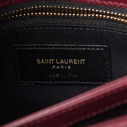 Saint Laurent Calfskin Y Quilted Monogram Toy Loulou Monogram Crossbody Bag Rouge Legion 6 of 11