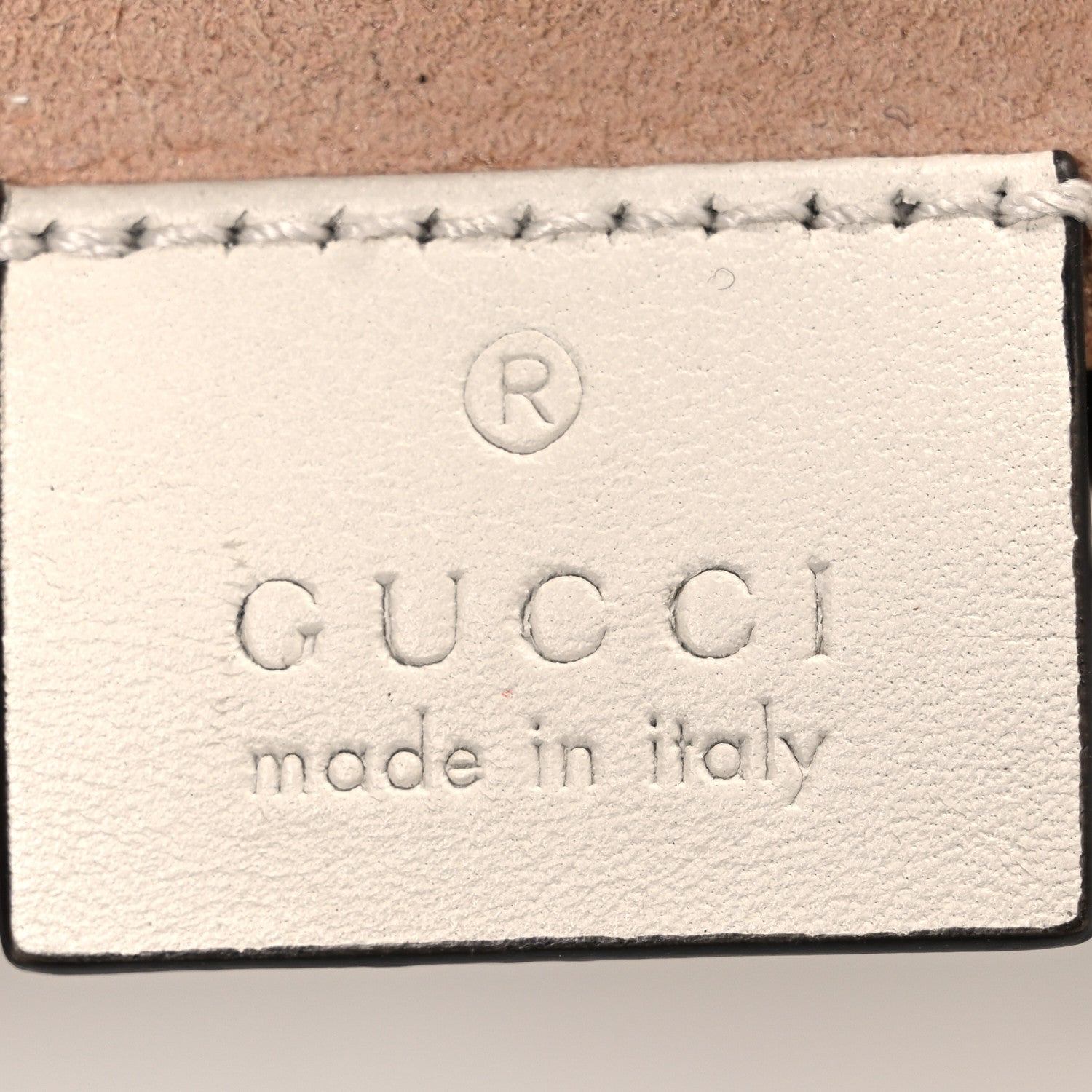 Gucci Calfskin Matelasse Super Mini GG Marmont Shoulder Bag White 6 of 12