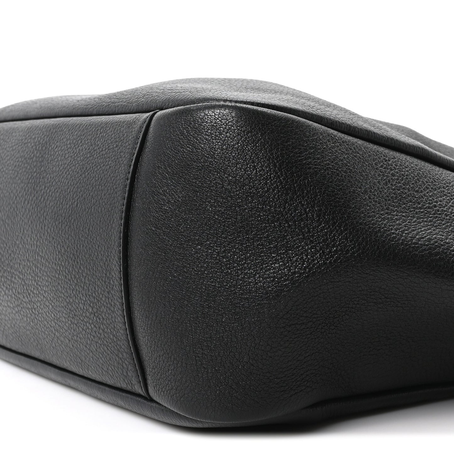 Grained Deerskin Bea Tote Black