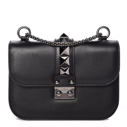 Valentino Garavani Vitello Small Glam Lock Rockstud Flap Black 1 of 9