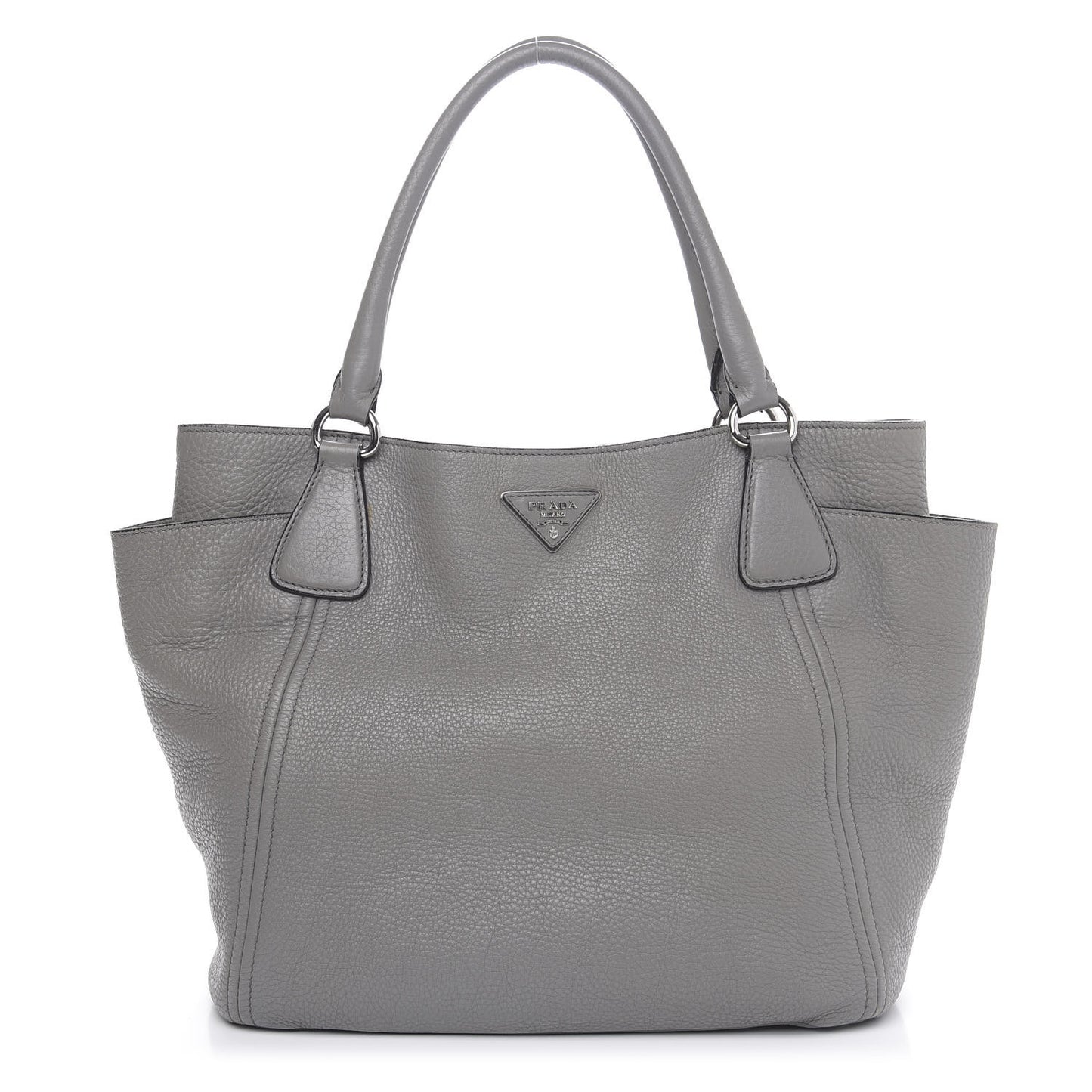 Vitello Daino Side Pocket Tote Marmo