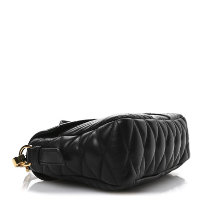 Miu Miu Nappa Matelasse Biker Shoulder Bag Black 4 of 11