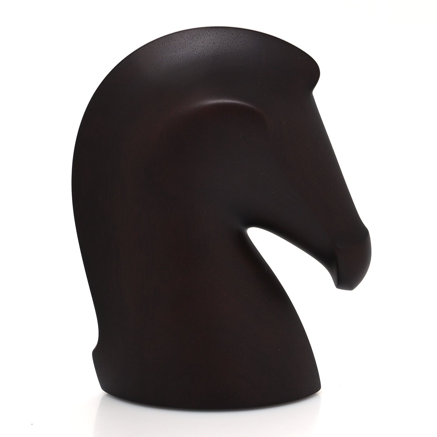 Hermes Mahogany Wood Samarcande Paperweight Etoupe 3 of 6