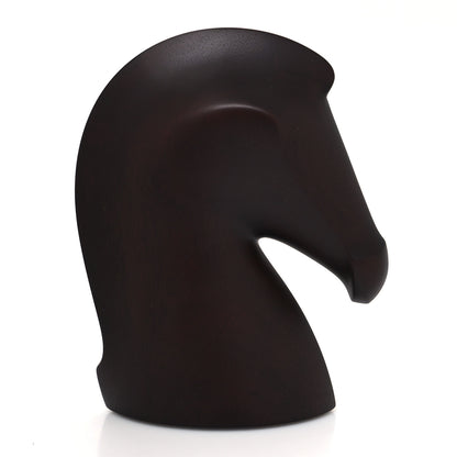 Hermes Mahogany Wood Samarcande Paperweight Etoupe 3 of 6