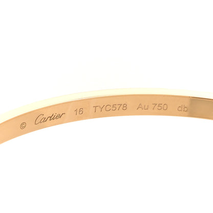 Cartier 18K Yellow Gold Small LOVE Bracelet 16 4 of 5