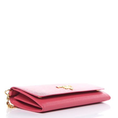 Prada Vitello Move Chain Wallet Peonia 4 of 10