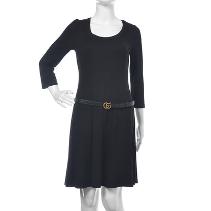 Gucci Calfskin Double G 20mm Belt 95 38 Black 2 of 6