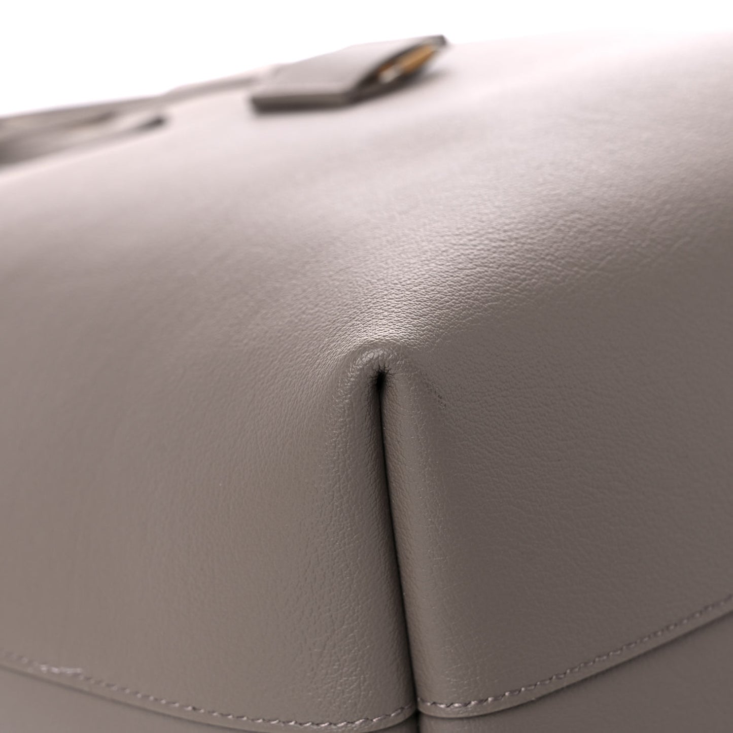 Calfskin Large Shopping Tote Dark Beige