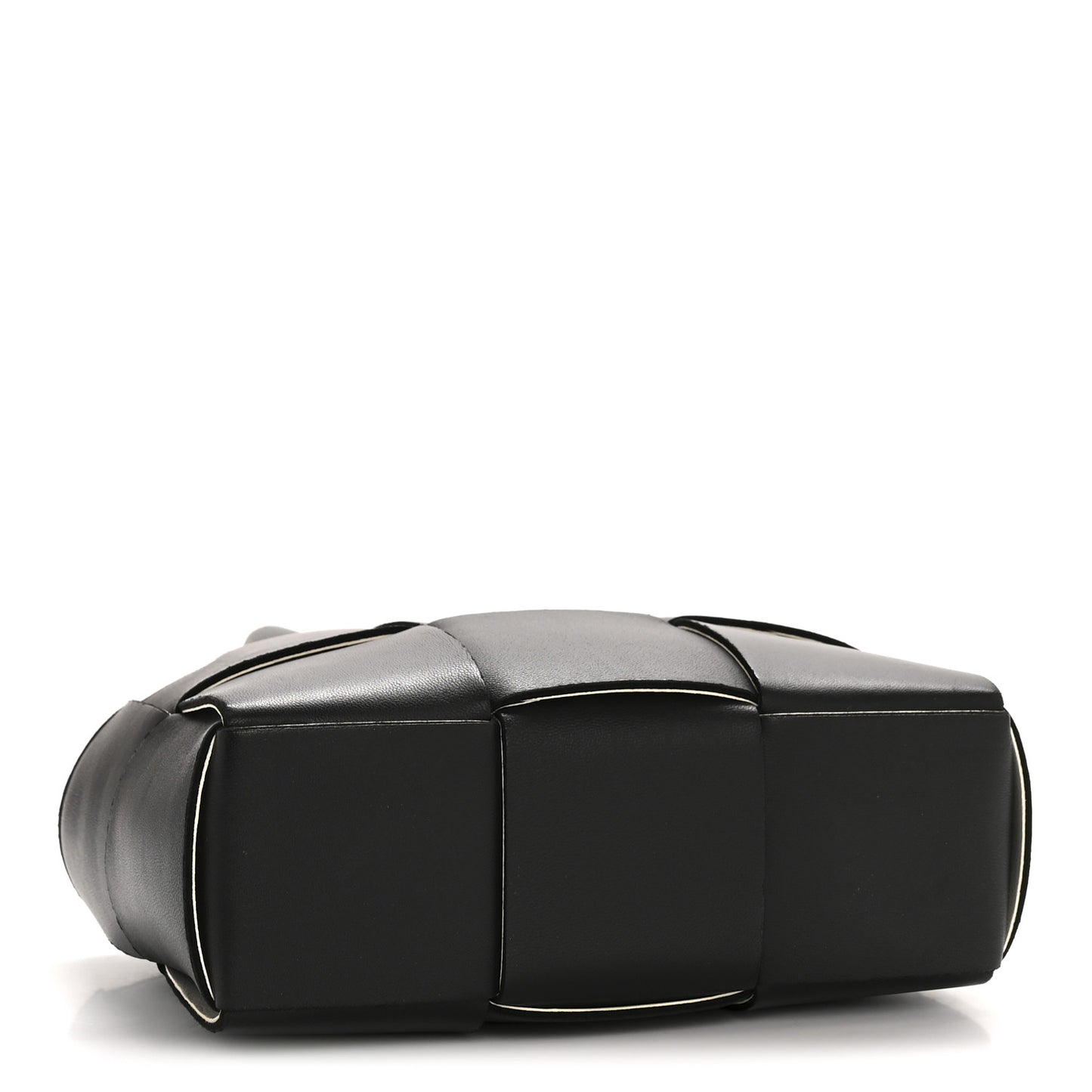 Calfskin Maxi Intrecciato Mini Arco Tote Black
