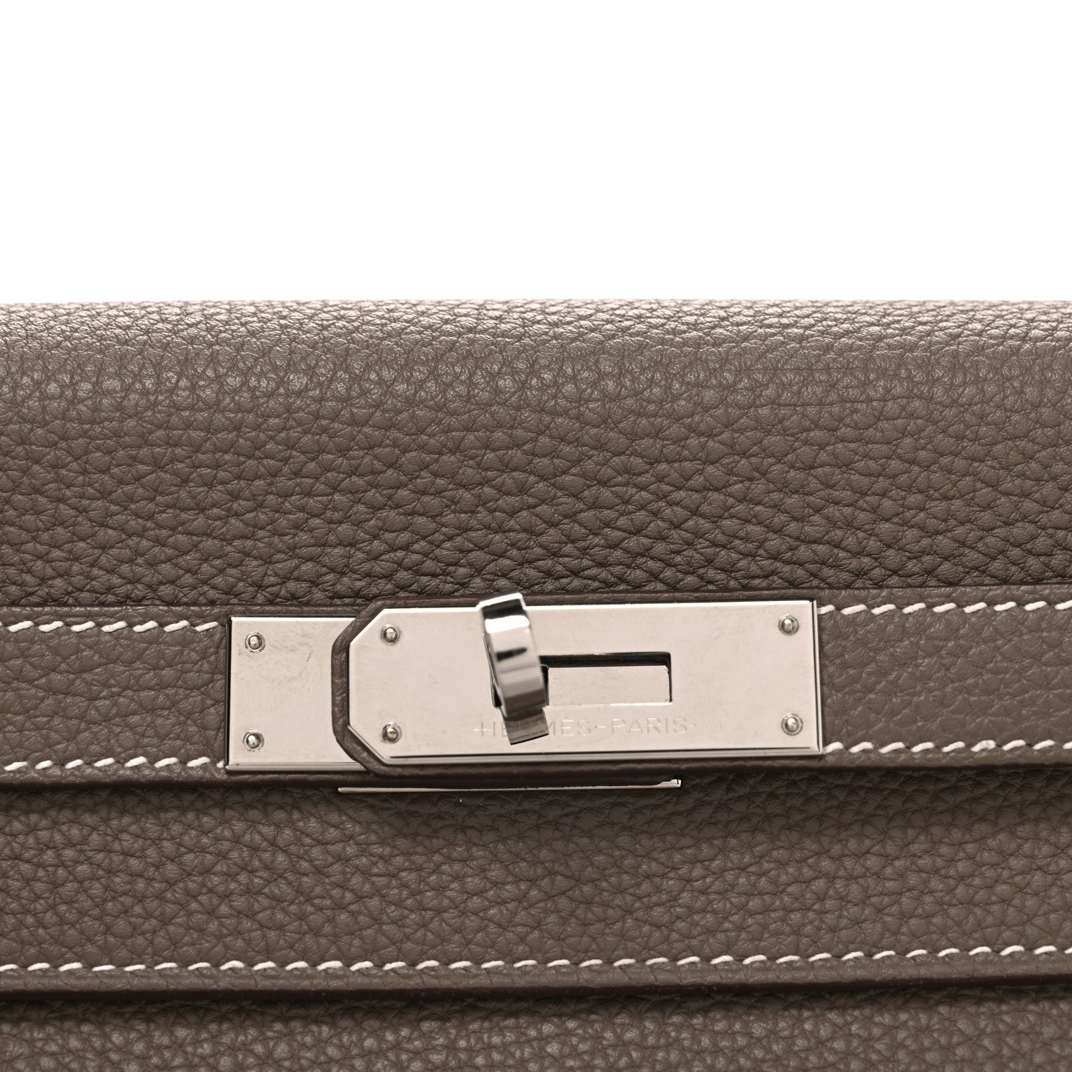 Hermes Togo Kelly Retourne 28 Etoupe 8 of 11