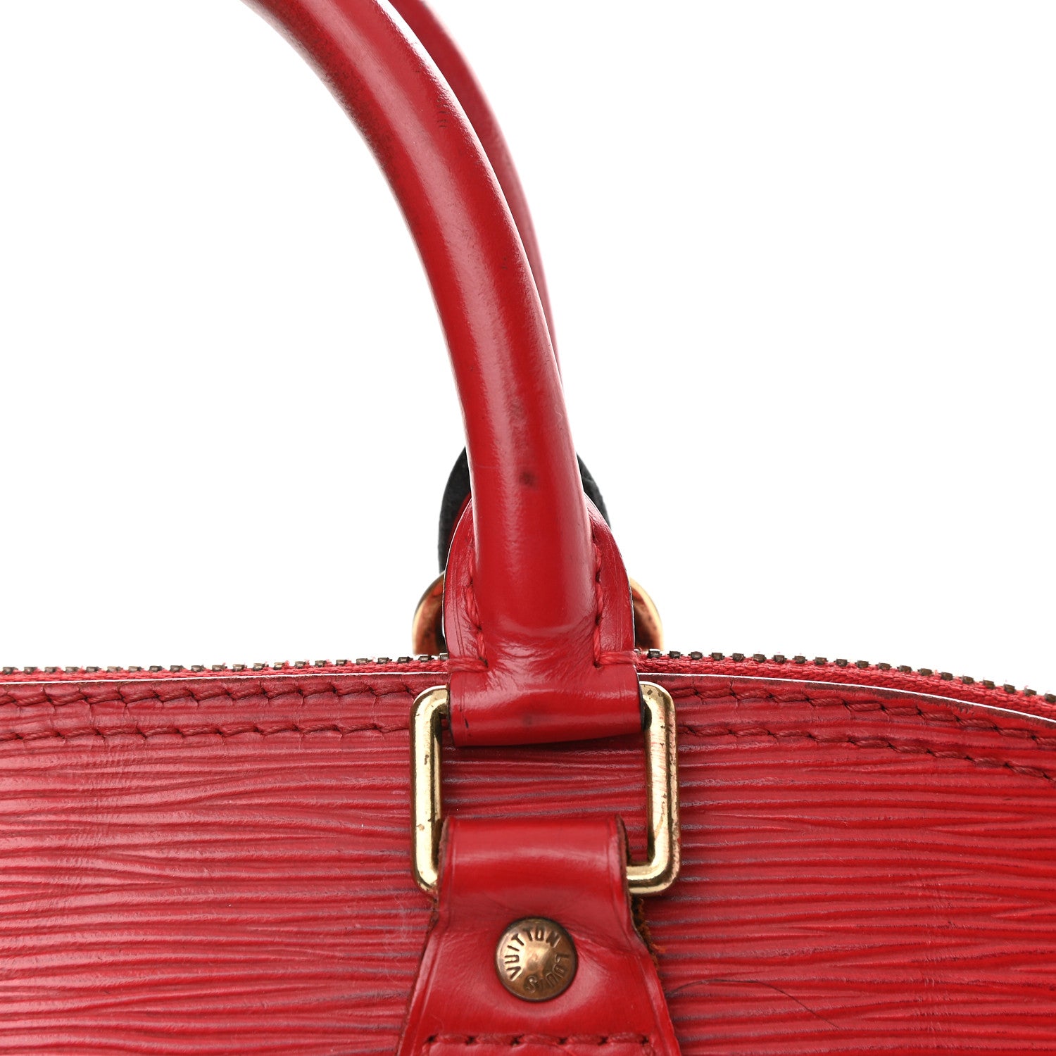 Louis Vuitton Epi Alma PM Castillan Red 10 of 14