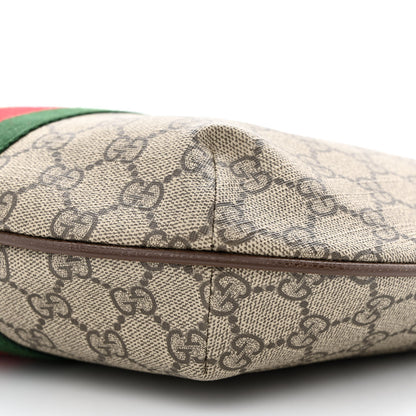 Gucci GG Supreme Monogram Web Small Ophidia Half Moon Hobo Brown 10 of 10