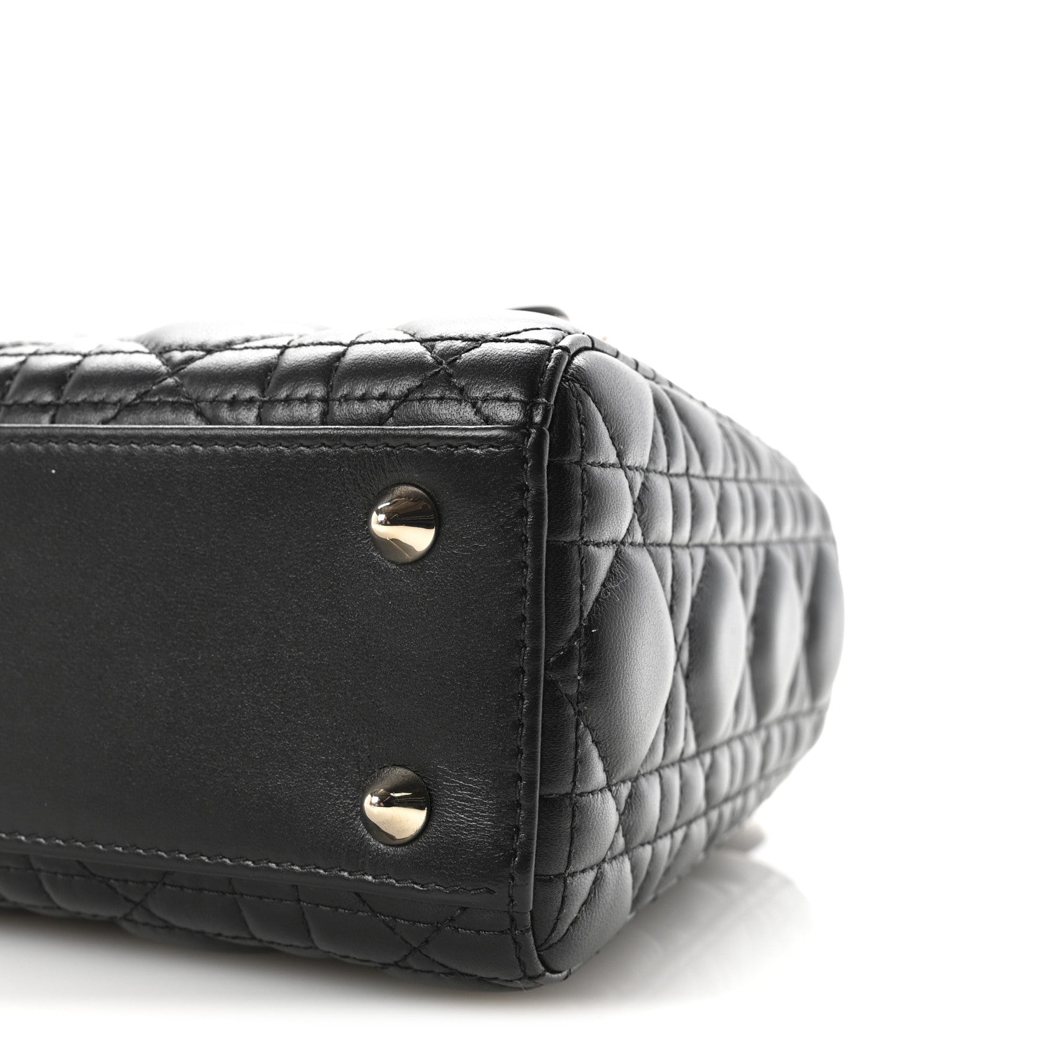 Christian Dior Lambskin Cannage Small My ABCDior Lady Dior Black 9 of 10