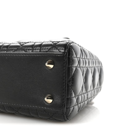 Christian Dior Lambskin Cannage Small My ABCDior Lady Dior Black 9 of 10