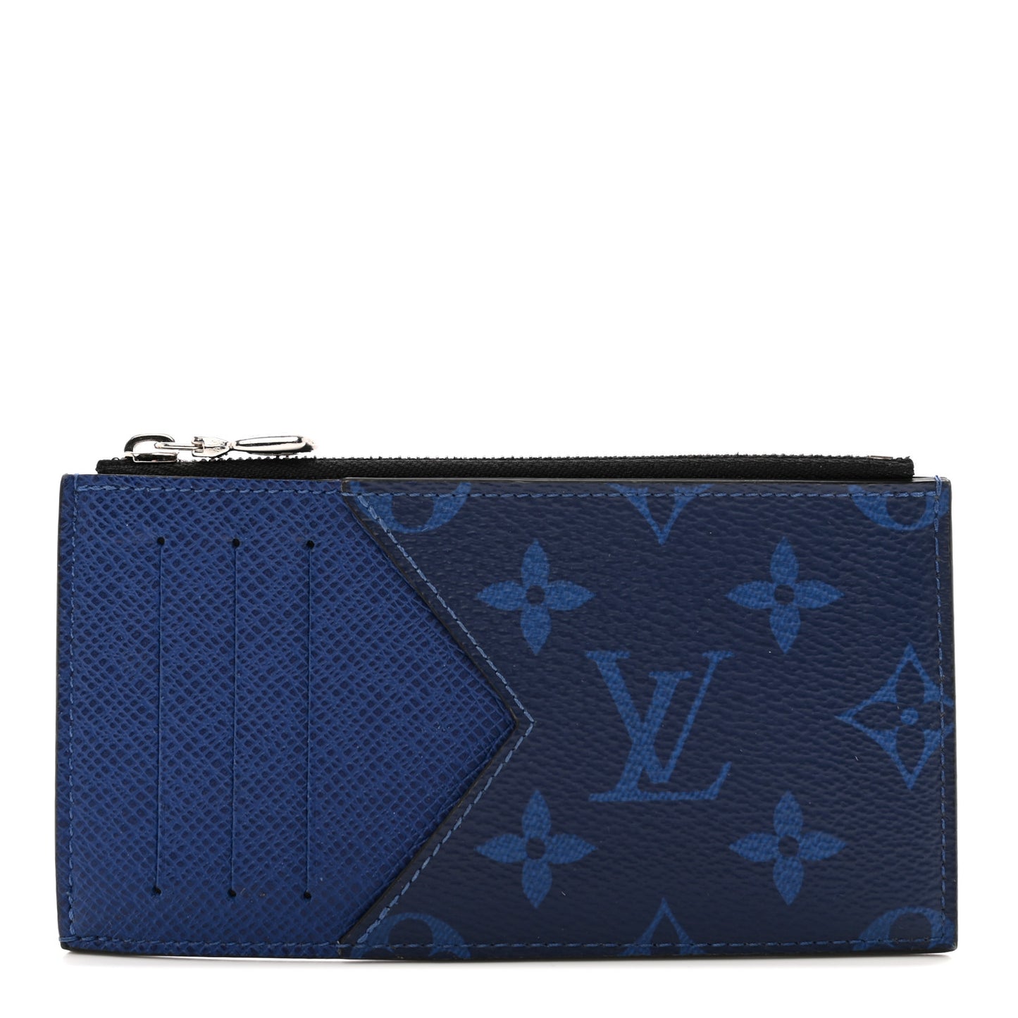 Monogram Taiga Coin Card Holder Cobalt
