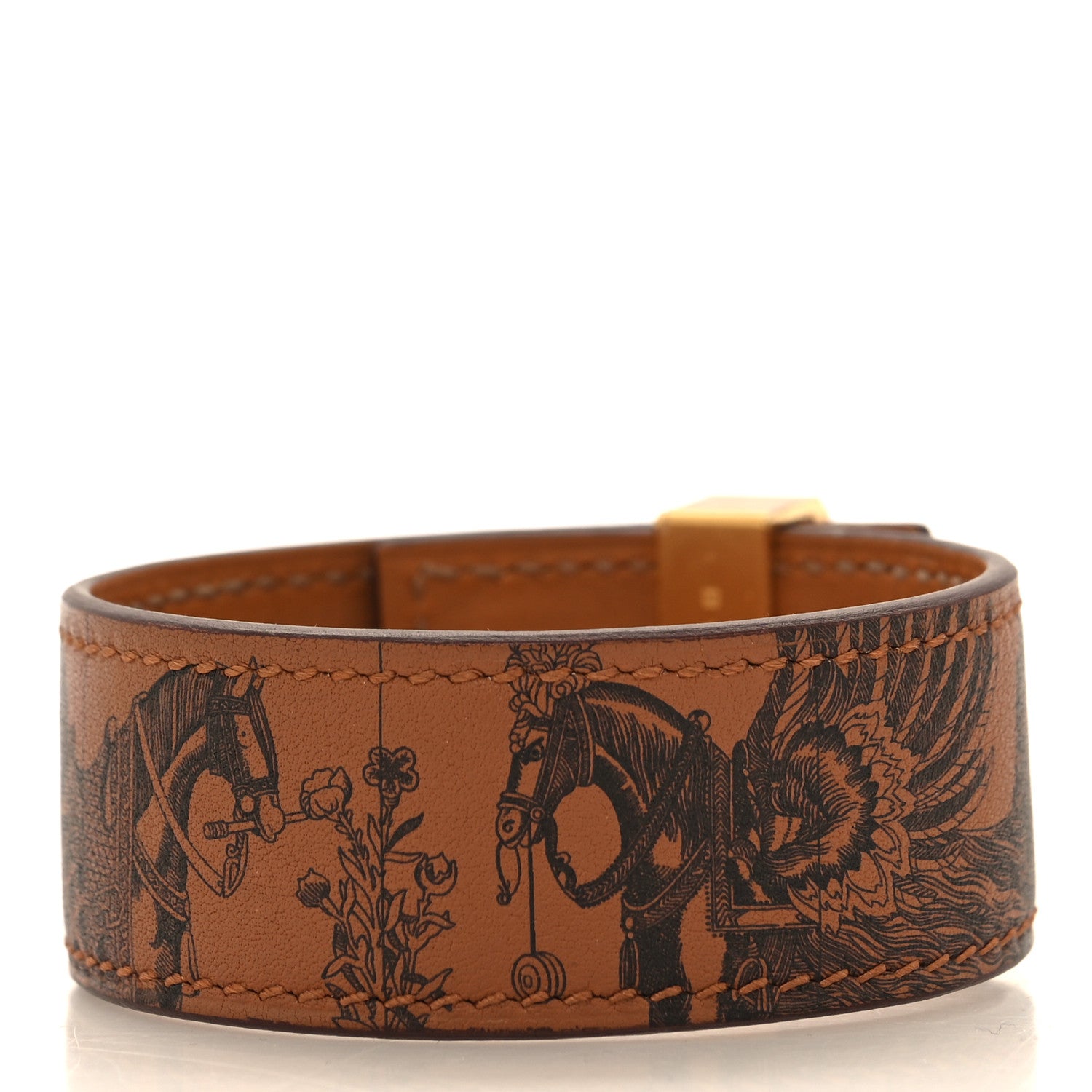 Hermes Swift Collier de Chien CDC 24 Tattoo Bracelet T3 Gold Black 3 of 6