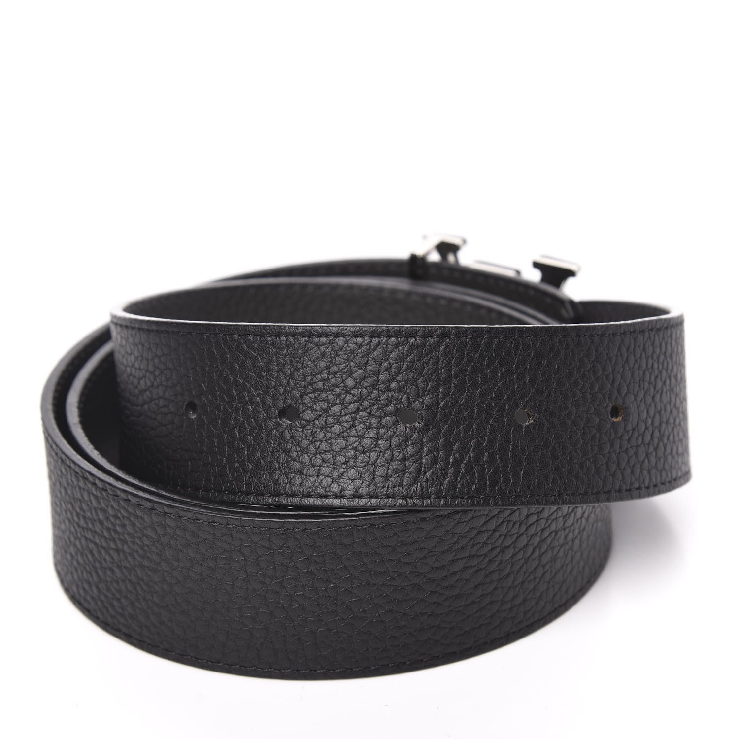 Louis Vuitton Taurillon Calfskin 40mm LV Initiales Belt 100 40 Black 3 of 6