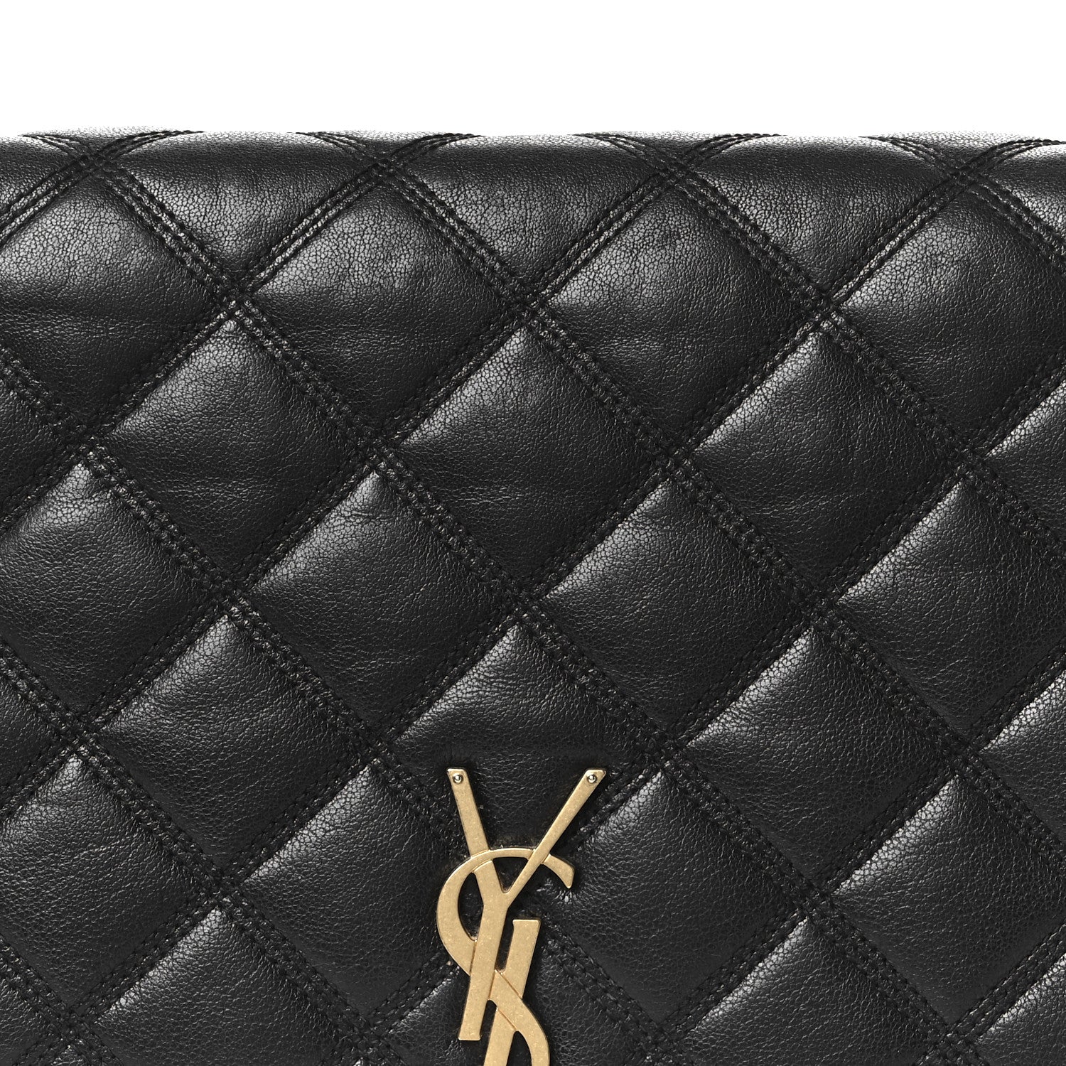 Saint Laurent Lambskin Quilted Mini Becky Chain Bag Black 9 of 13