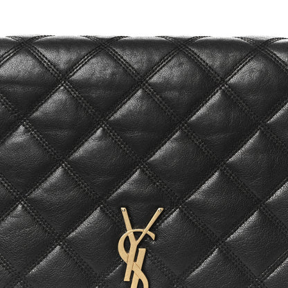 Saint Laurent Lambskin Quilted Mini Becky Chain Bag Black 9 of 13