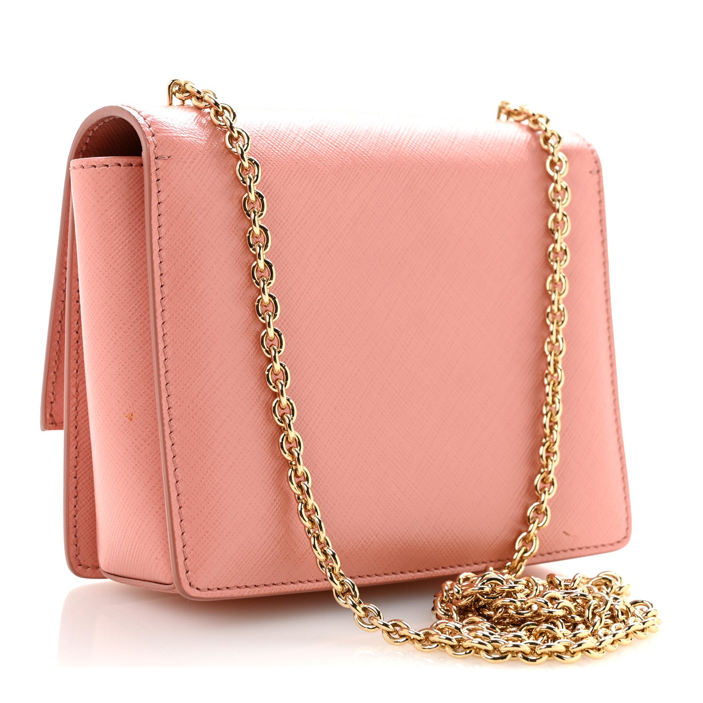 Hammered Calfskin Mini Vara Bow Crossbody Bag Pink