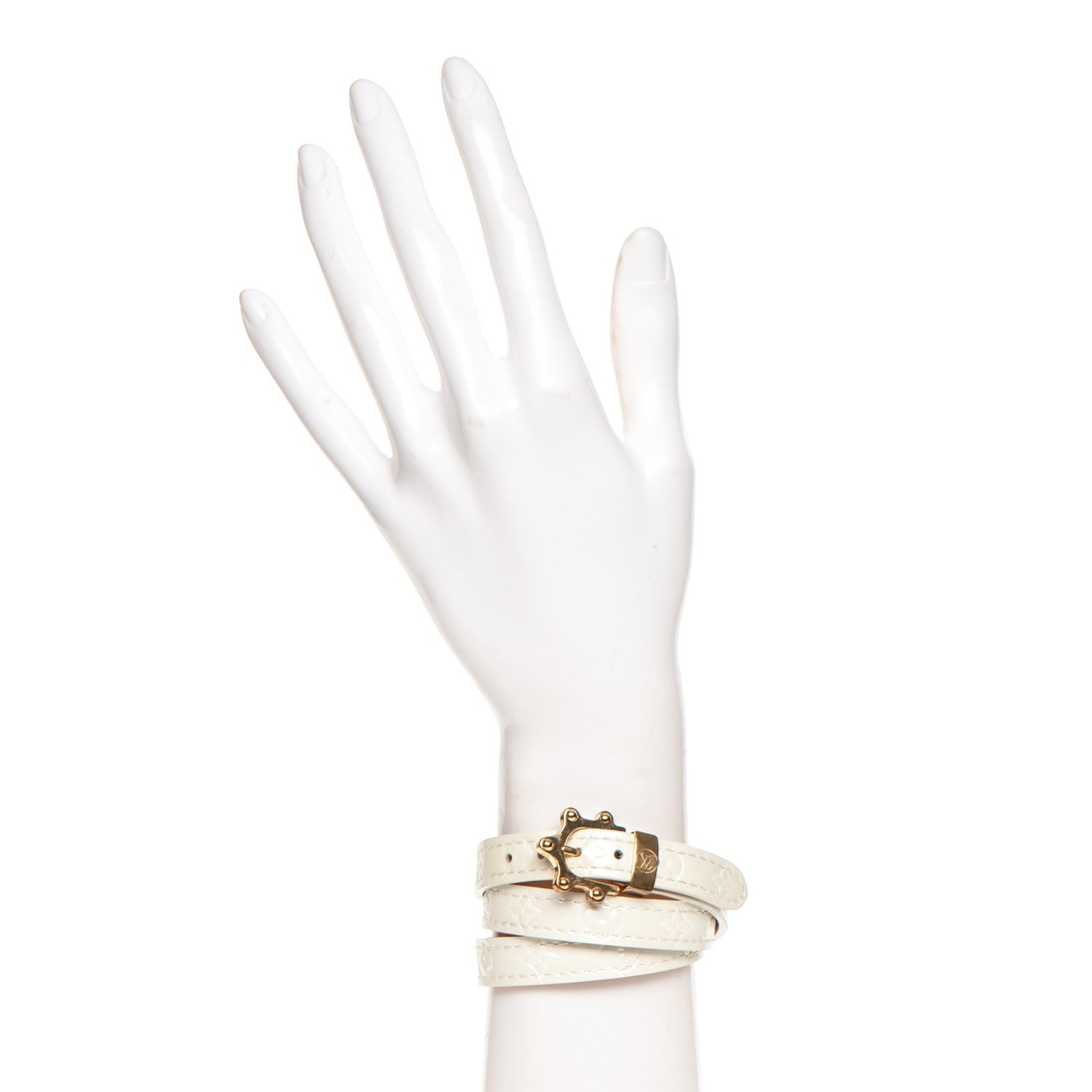 Louis Vuitton Vernis Triple Tour Bracelet Perle 2 of 7