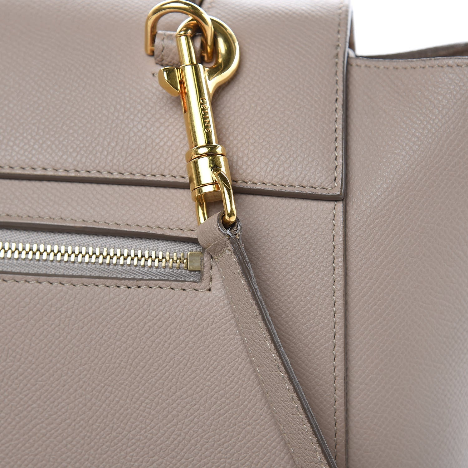 Celine Grained Calfskin Mini Belt Bag Light Taupe 13 of 22