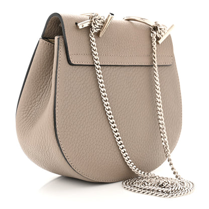 Chloe Grained Lambskin Mini Drew Shoulder Bag Motty Grey 3 of 10