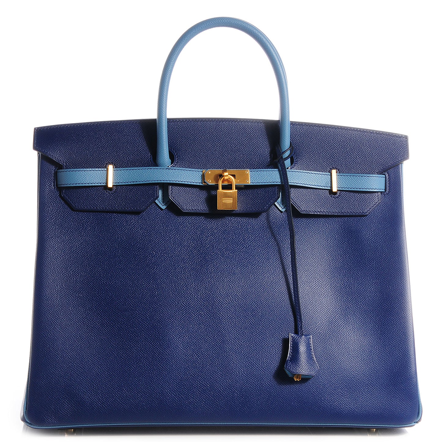 Epsom Horseshoe Bi-Color Birkin 40 Bleu Sapphire Blue Jean
