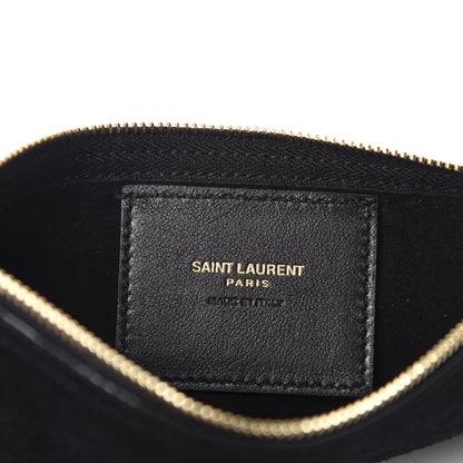 Saint Laurent Suede Leopard Print Medium Suzanne Hobo Natural 8 of 10
