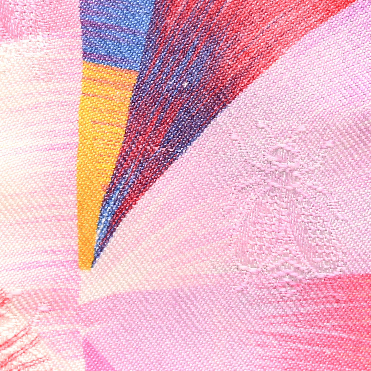 Hermes Silk All Over Marble Silk Twilly Rose Multicolor Ocre 8 of 8