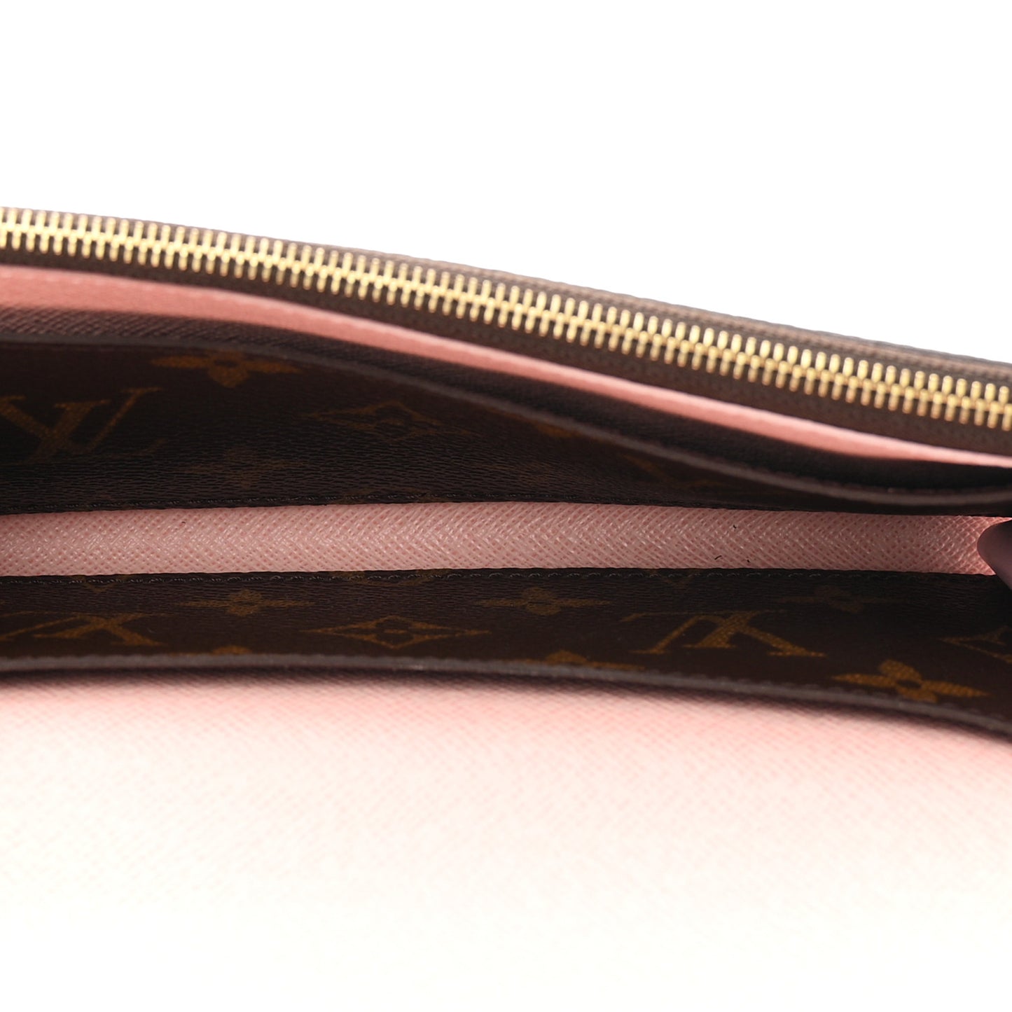 Monogram Emilie Wallet Rose Ballerine