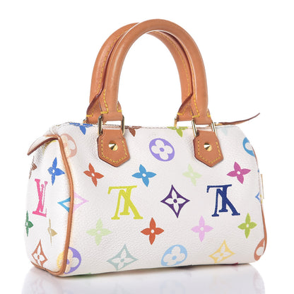 Louis Vuitton Monogram Multicolor Mini Sac HL Speedy White 3 of 9