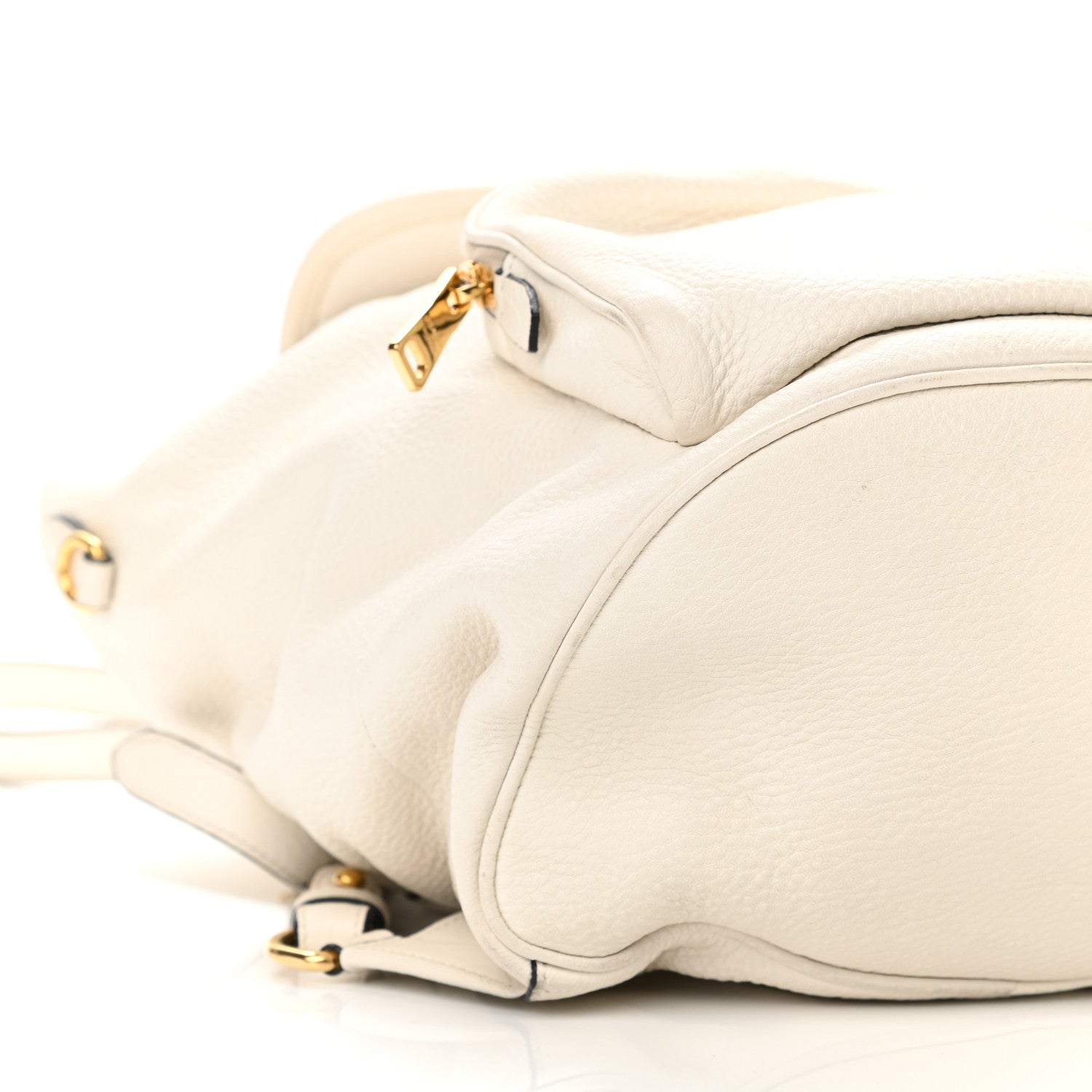 Prada Vitello Daino Cinch Backpack Talco 9 of 10