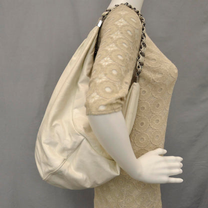 Chanel Lambskin Large Rock and Chain Hobo White 3 of 12